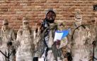 El líder de una de las facciones de Boko Haram en Nigeria habla en un discurso.