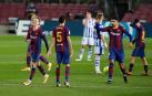 El Barcelona luce y sufre ante una Real que tuvo a tiro el empate