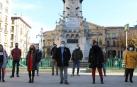 Unai Hualde, junto a los diez "burukides" que le acompañarán en la Ejecutiva del PNV.
