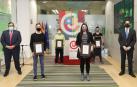 Javier Remirez y Carlos Amatriain, con los galardones de Juventud 2020