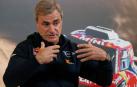 El piloto español de rally Carlos Sainz, en una rueda de prensa antes del próximo Dakar