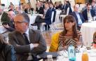 Maya y Esporrín, durante un desayuno informativo.