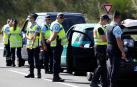 Gendarmes en un control de vehículos anterior.