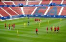 Entrenamiento de Osasuna de este viernes en El Sadar