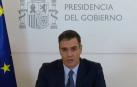 Pedro Sánchez, durante su mensaje a las misiones en el exterior.