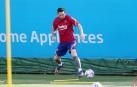 Messi, el primero del equipo en llegar al entrenamiento