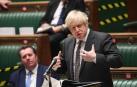 Boris Johnson interviene en la Cámara de los Comunes británica.