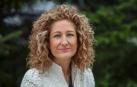 La profesora Cristina García Vivar, en la Facultad de Ciencias de la Salud de la UPNA.