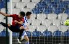 Imágenes del partido entre la Real Sociedad y Osasuna en el Reale Arena de San Sebastián.