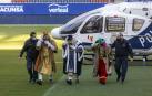 Los Reyes Magos de Oriente han llegado en helicóptero al estadio El Sadar de Pamplona,