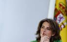 La ministra de Transición Ecológica, Teresa Ribera, en rueda de prensa tras el Consejo de Ministros.