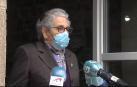 Nieves, primera en recibir la segunda dosis de la vacuna en Galicia: "Hay que matar al bicho"