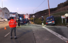 Tres heridos leves en una colisión en Berrioplano