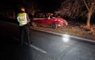 Herida una conductora en Lerín tras esquivar un animal en la carretera