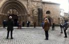 Música y gigantes infantiles en un día de San Sebastián sin actos oficiales