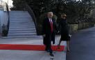 Trump abandona por última vez la Casa Blanca como presidente de Estados Unidos