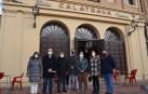 Parlamentarios de la Comisión de Cultura y Deporte han visitado el Teatro-Cinema Calatrava en Fitero