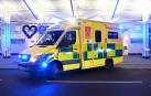 Una ambulancia fuera del hospital Chelsea and Westminster en Londres.