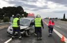 Accidente en la A68 con Policía Foral
