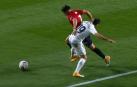 Posible penalti a Jony en el Osasuna-Huesca