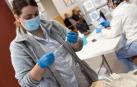 Vacunación contra el coronavirus a los ancianos y trabajadores de la Residencia Nuestra Señora de Gracia en Tudela.