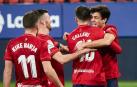 Imágenes del partido entre Osasuna y Eibar disputado en El Sadar.