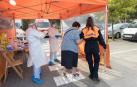 Cribado de ciudadanos con pruebas PCR en Tudela.