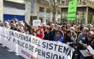 Jubilados se concentran en Pamplona para exigir unas pensiones dignas