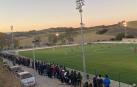 La protesta del fútbol navarro: un minuto sin jugar para pedir que entre público