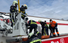 Sufre una descarga eléctrica cuando trabajaba en Sangüesa