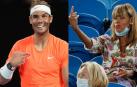 Rafa Nadal recibe la 'peineta' de una espectadora en el Abierto de Australia