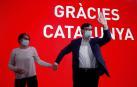 Illa celebra la victoria en la sede del PSC.