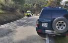 Herido un motorista tras salirse de la vía en Carcastillo