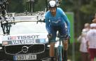 Alejandro Valverde, durante la última contrarreloj del Tour de Francia 2020