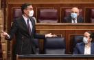 Pedro Sánchez, en la sesión de control en el Congreso.