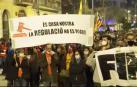 Fuertes disturbios en Barcelona al término de la manifestación en favor de la libertad de Pablo Hasel