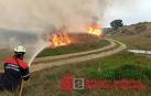Declarado un incendio en las Bardenas, cerca del Ferial
