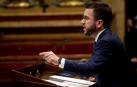 Aragonès, en el Parlament.