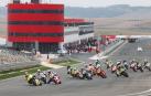 Vista de la pista principal del Circuito de Navarra durante una carrera