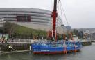 La gabarra del Athletic supera las pruebas de flotación