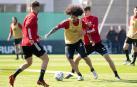 Arrasate trabaja la técnica y la posesión con vistas al Valladolid
