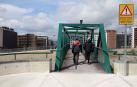 Se abre la nueva pasarela entre Erripagaña y la Ciudad de la Innovación en Sarriguren