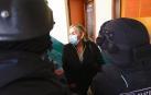 La expresidenta interina de Bolivia, Jeanine Áñez, en las instalaciones de la Fuerza Especial de Lucha Contra el Crimen (Felcc) de La Paz.