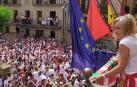 Bildu saca la ikurriña en Viana