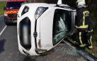 Accidente en la Cendea de Olza con salida de vía