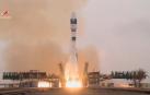 Lanzamiento anterior de otro satélite desde el cosmódromo de Baikonur (Kazajistán).