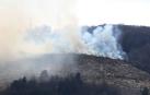 Incendio forestal en Aribe en un monte cercano al casco urbano