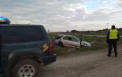 Dos jóvenes resultan heridas en una salida de vía en la NA-128, en Carcastillo