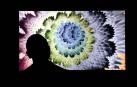 Un hombre observa en la 'Superchief Gallery' de Nueva York de una obra en NFT