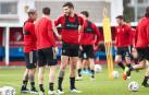 La plantilla de Osasuna acelera el ritmo en la primera sesión grupal